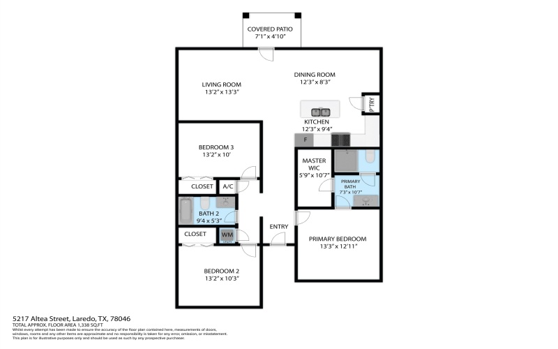5217 Altea St., LAREDO, TX 78046-6042, 3 Bedrooms Bedrooms, ,2 BathroomsBathrooms,Residential,For Sale,5217 Altea St.,20251348