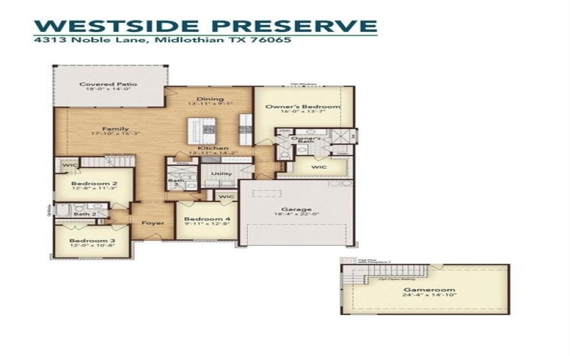 4313 Noble Lane, Midlothian, TX 76065, 4 Bedrooms Bedrooms, ,3 BathroomsBathrooms,Residential,For Sale,4313 Noble Lane,20688606