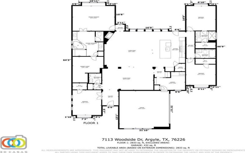 7113 Woodside Drive, Argyle, TX 76226, 3 Bedrooms Bedrooms, ,3 BathroomsBathrooms,Residential,For Sale,7113 Woodside Drive,20713979